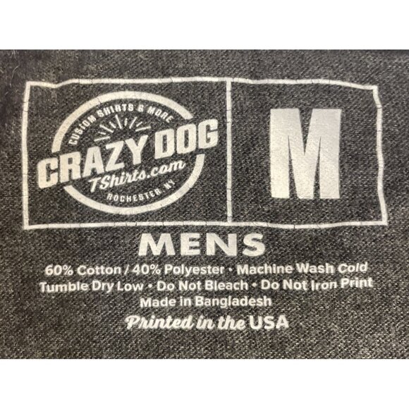 Men's Medium Gray You're Killin' Me Smalls! Crazy Dog T-Shirt - Picture 3 of 6